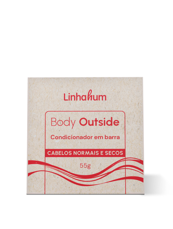 Condicionador Hidratação Suave | Condicionador em Barra | Linhahum | Body Outside | 55g