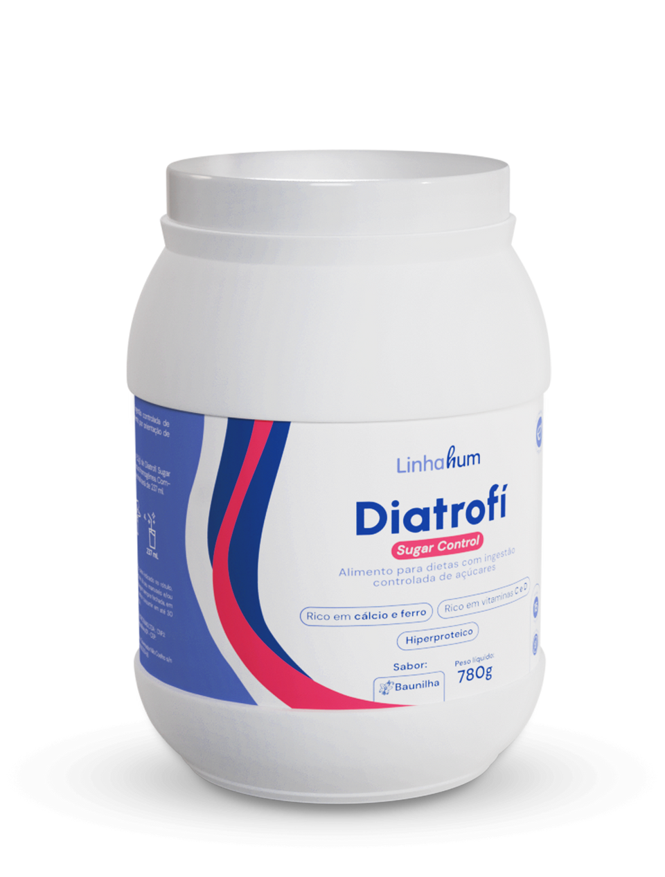 Diatrofi Sugar Control | Suplemento para diabético| Linhahum | 780g | Sabor Baunilha