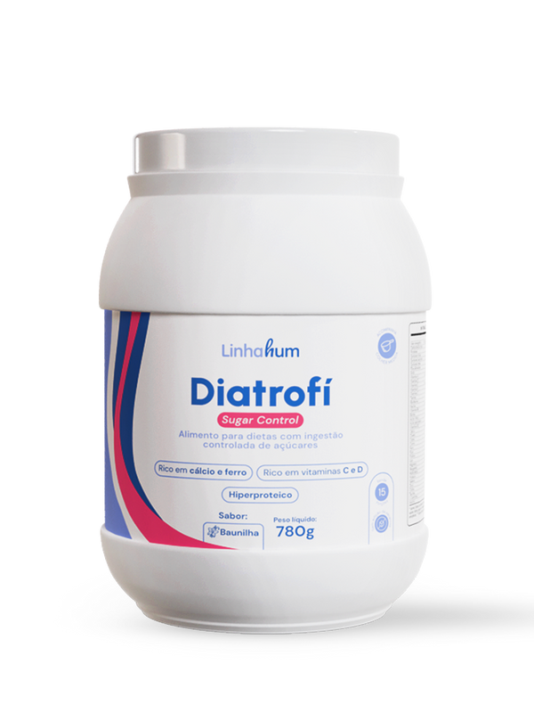 Diatrofi Sugar Control | Suplemento para diabético| Linhahum | 780g | Sabor Baunilha