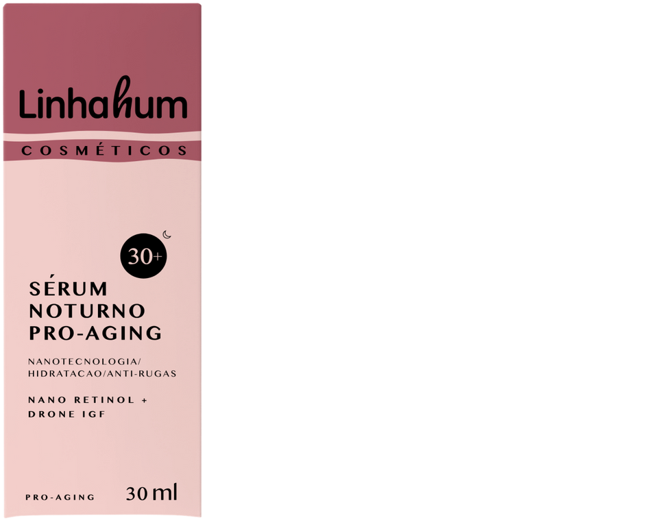 Sérum Noturno Pro-Aging Linhahum 30ml